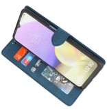 Wallet Cases Hoesje voor Samsung Galaxy A32 5G Blauw