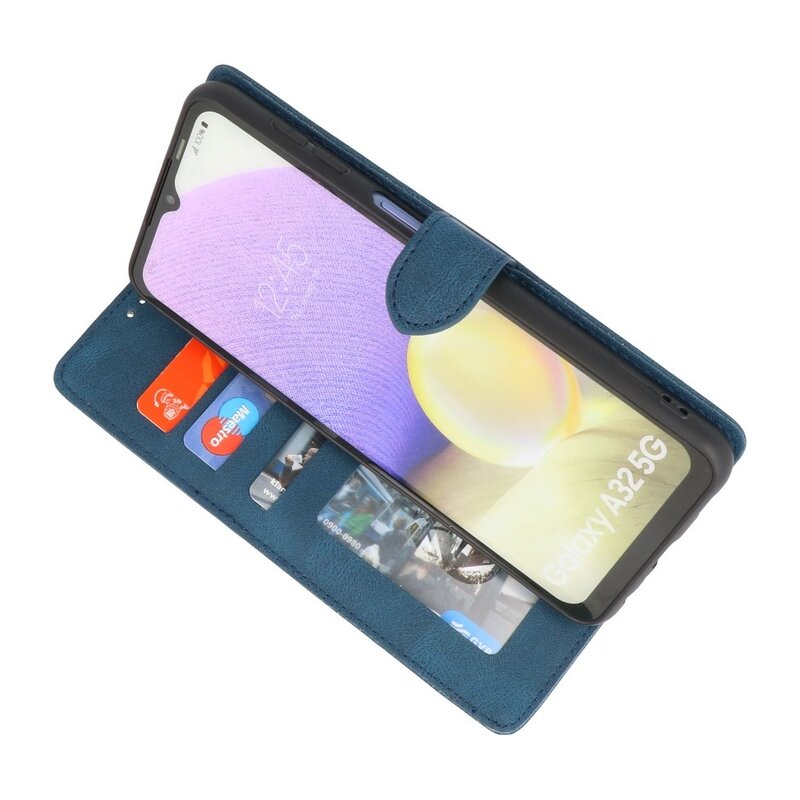 Etui portefeuille Etui pour Samsung Galaxy A32 5G Bleu