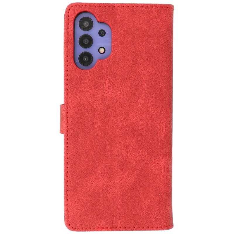 Wallet Cases Cover for Samsung Galaxy A32 5G Red