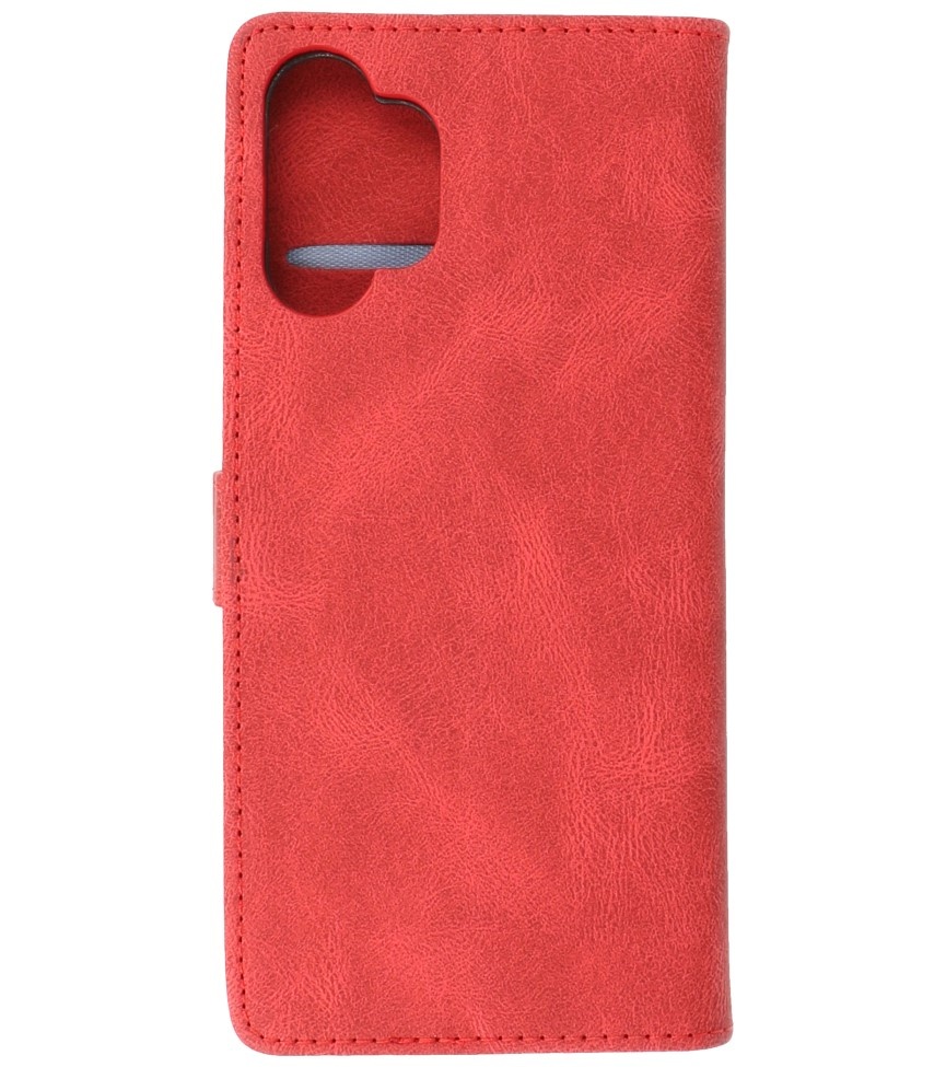 Etui portefeuille pour Samsung Galaxy A32 5G Rouge
