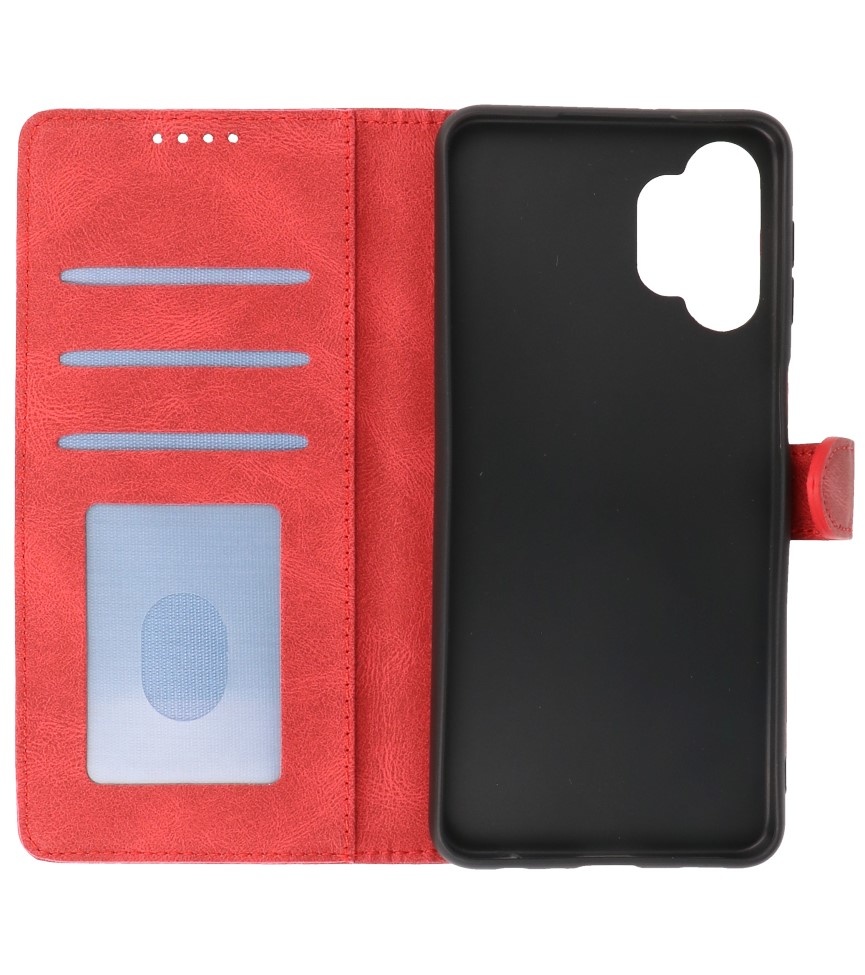 Wallet Cases Hoesje voor Samsung Galaxy A32 5G Rood