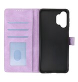 Etui portefeuille pour Samsung Galaxy A32 5G Violet
