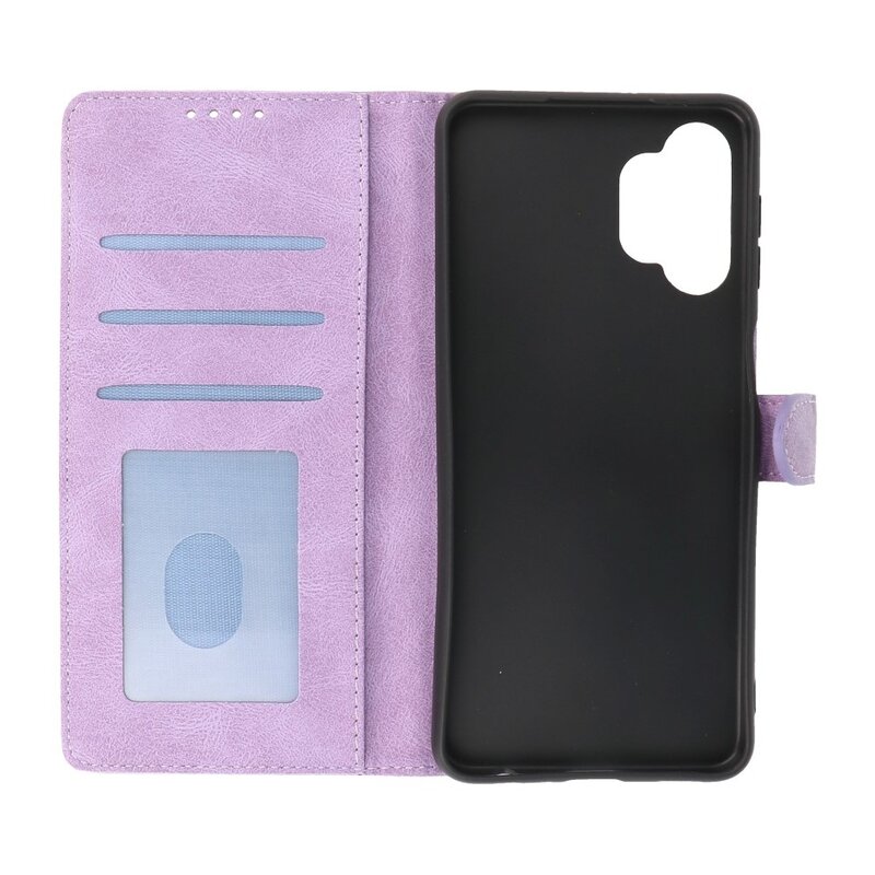 Wallet Cases Hoesje voor Samsung Galaxy A32 5G Paars