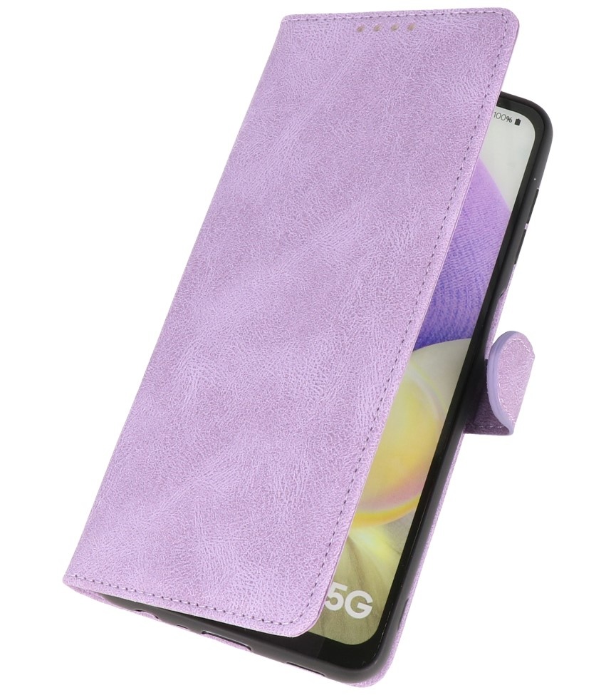 Wallet Cases Hoesje voor Samsung Galaxy A32 5G Paars