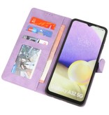 Wallet Cases Hoesje voor Samsung Galaxy A32 5G Paars