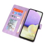Custodia a portafoglio Cover per Samsung Galaxy A32 5G Viola