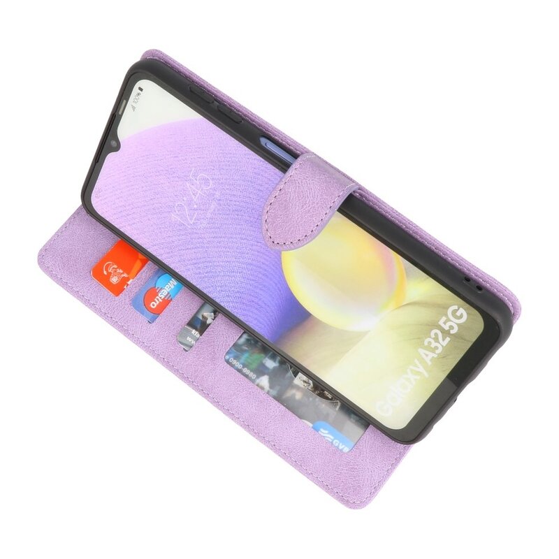 Custodia a portafoglio Cover per Samsung Galaxy A32 5G Viola