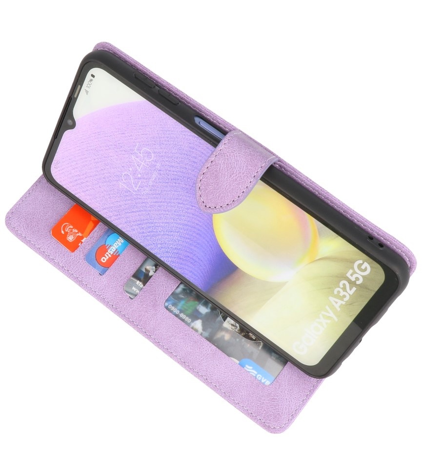 Wallet Hüllen Hülle für Samsung Galaxy A32 5G Lila