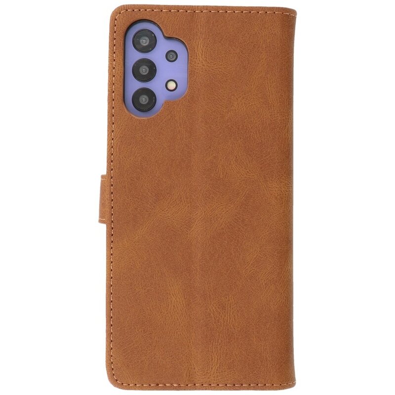 Etui portefeuille Etui pour Samsung Galaxy A32 5G Marron