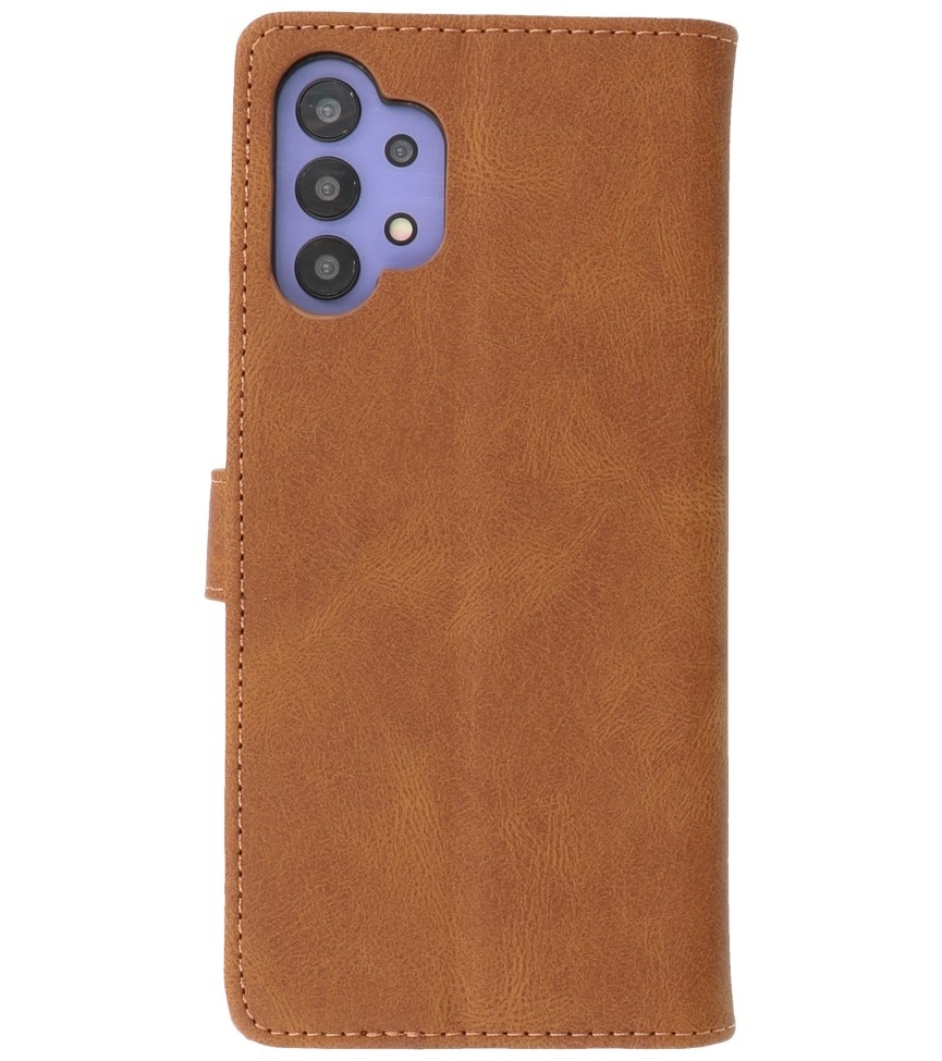 Wallet Cases Hoesje voor Samsung Galaxy A32 5G Bruin