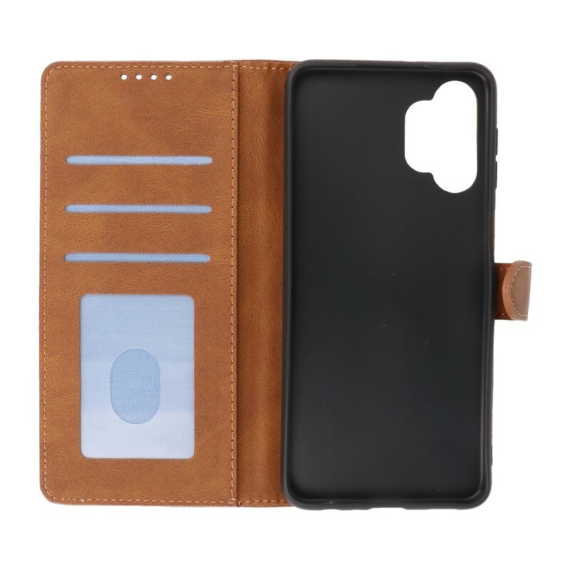 Custodie a portafoglio Custodia per Samsung Galaxy A32 5G Marrone