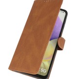 Etui portefeuille Etui pour Samsung Galaxy A32 5G Marron