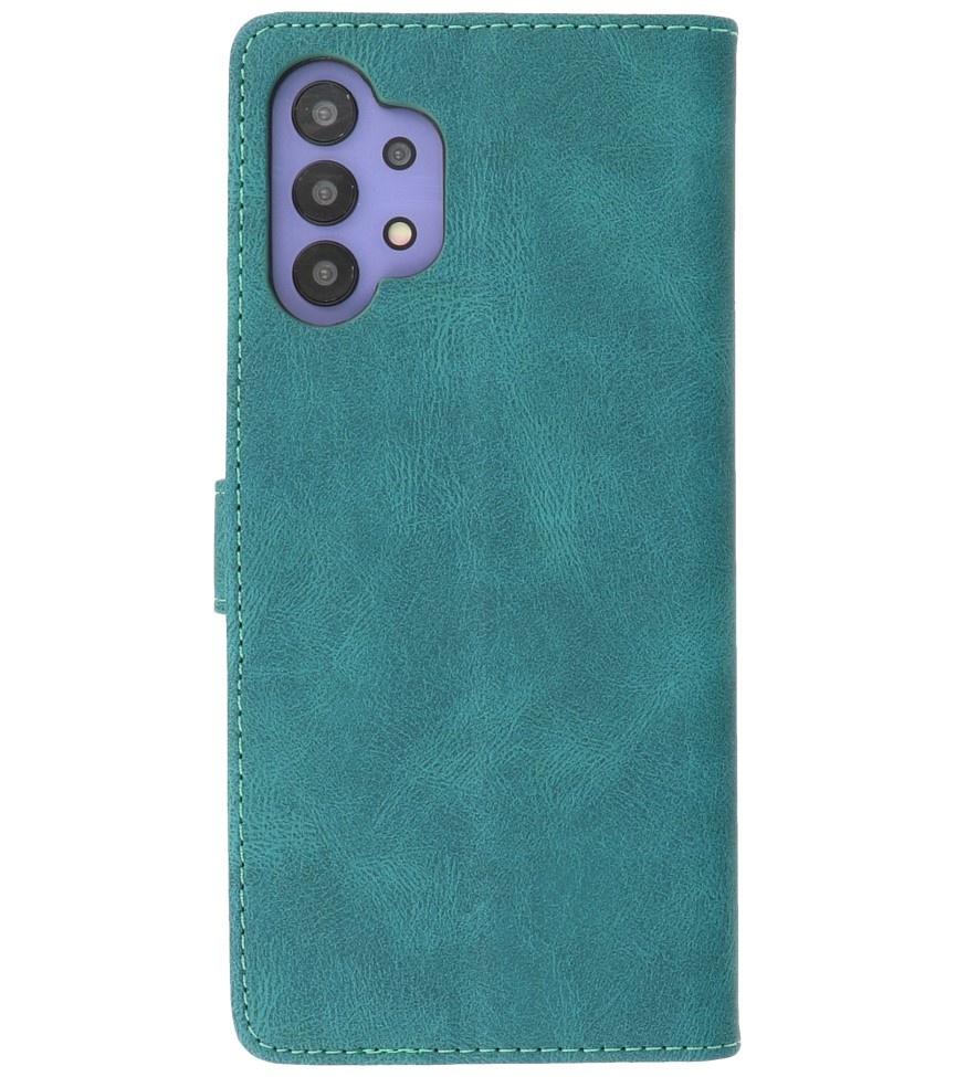 Custodia a portafoglio Cover per Samsung Galaxy A32 5G verde scuro