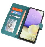 Wallet Cases Hoesje voor Samsung Galaxy A32 5G Donker Groen