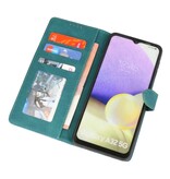 Etui portefeuille pour Samsung Galaxy A32 5G vert foncé