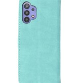 Wallet Cases Hoesje voor Samsung Galaxy A32 5G Turquoise