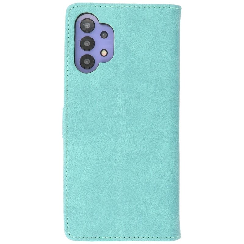 Wallet Cases Hoesje voor Samsung Galaxy A32 5G Turquoise