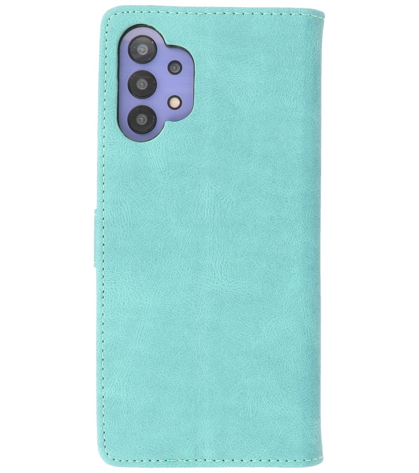 Wallet Cases Hoesje voor Samsung Galaxy A32 5G Turquoise