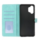 Wallet Cases Hoesje voor Samsung Galaxy A32 5G Turquoise