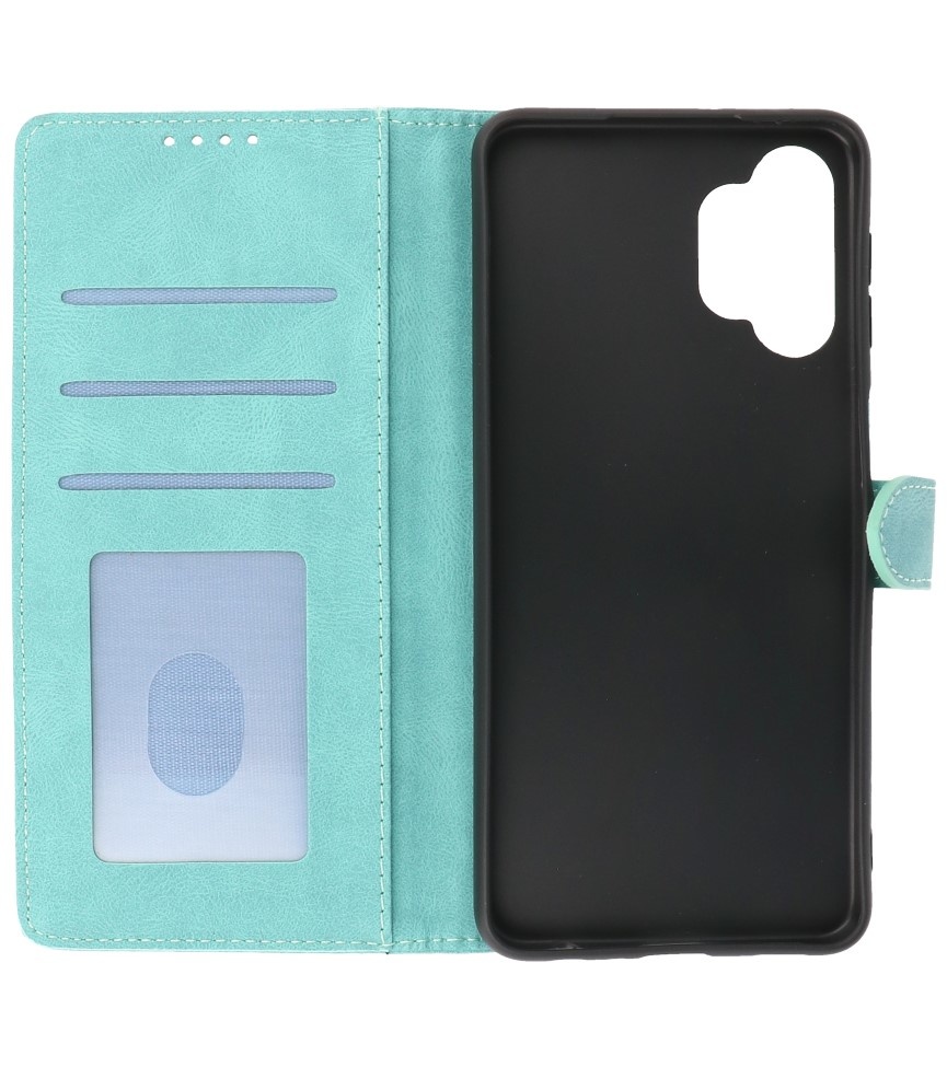 Wallet Cases Hoesje voor Samsung Galaxy A32 5G Turquoise