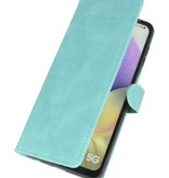 Wallet Cases Hoesje voor Samsung Galaxy A32 5G Turquoise