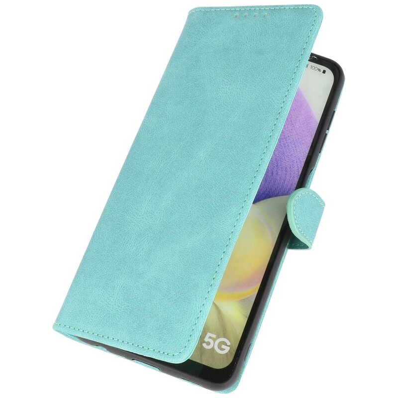 Wallet Cases Hoesje voor Samsung Galaxy A32 5G Turquoise