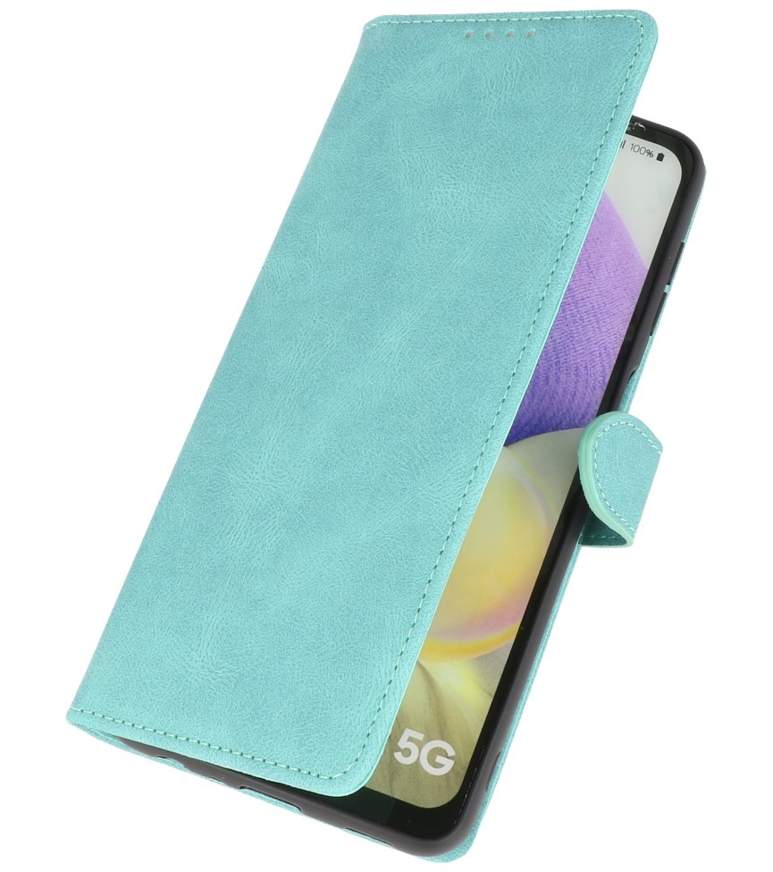 Wallet Cases Hoesje voor Samsung Galaxy A32 5G Turquoise