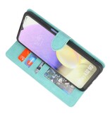 Etui portefeuille pour Samsung Galaxy A32 5G Turquoise