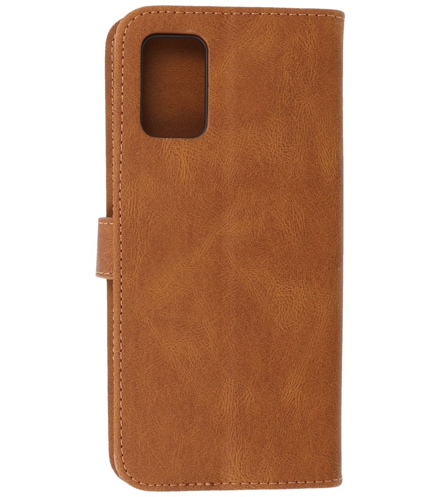 Etui portefeuille Etui pour Samsung Galaxy A02s Marron