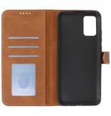 Wallet Cases Case for Samsung Galaxy A02s Brown