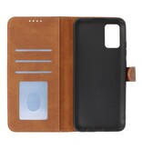 Wallet Cases Case for Samsung Galaxy A02s Brown