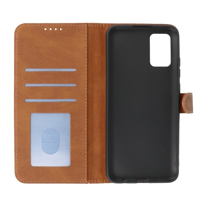 Custodie a portafoglio Custodia per Samsung Galaxy A02s Marrone