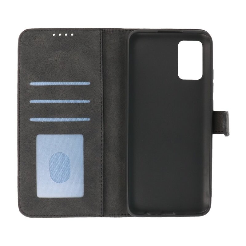 Wallet Cases Hülle für Samsung Galaxy A02s Schwarz