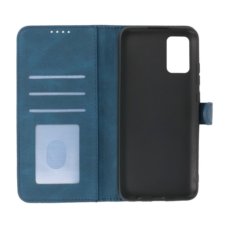 Wallet Cases Hoesje voor Samsung Galaxy A02s Blauw
