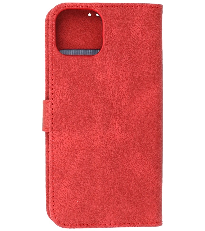 Custodia a portafoglio Custodia per iPhone 13 rossa