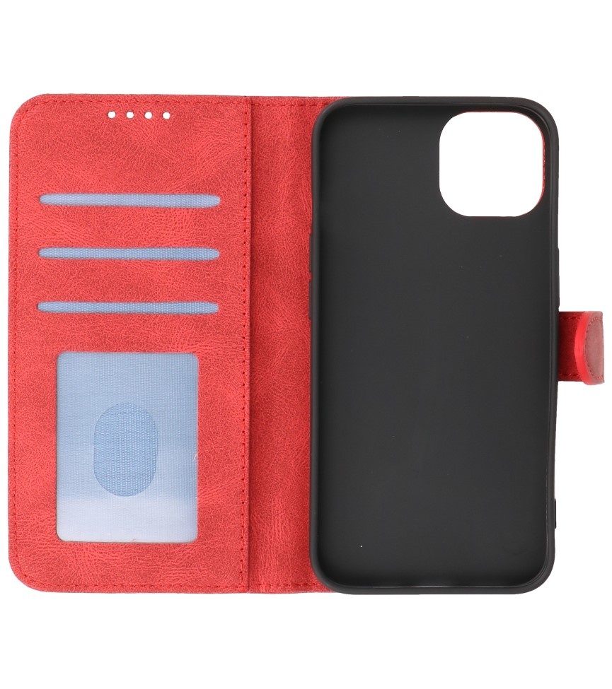 Wallet Cases Hoesje voor iPhone 13 Rood