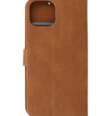 Wallet Cases Hoesje voor iPhone 13 Bruin