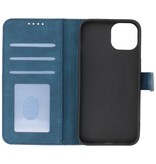 Custodia a portafoglio Custodia per iPhone 13 Mini Blue