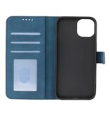 Wallet Cases Hülle für iPhone 13 Mini Blau