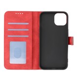 Wallet Cases Hoesje voor iPhone 13 Mini Rood