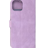 Wallet Cases Hoesje voor iPhone 13 Mini Paars