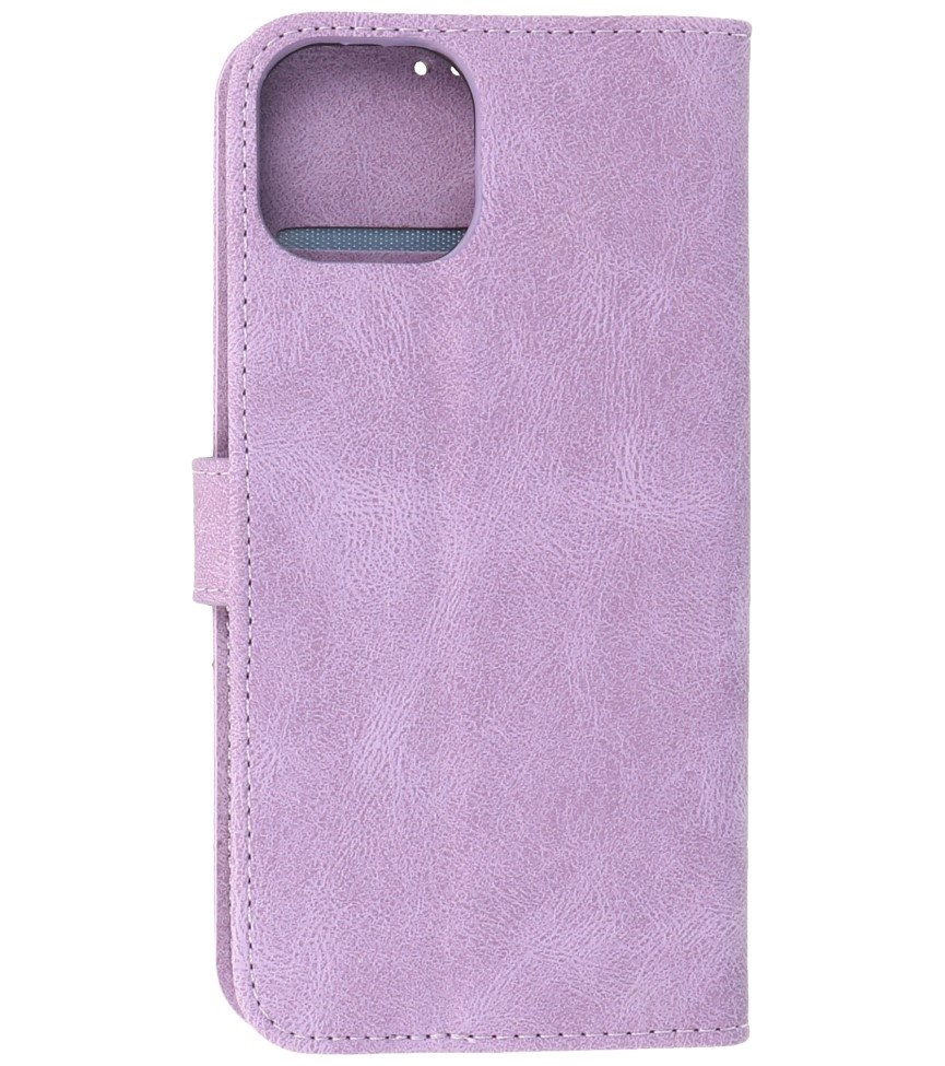 Wallet Cases Hoesje voor iPhone 13 Mini Paars