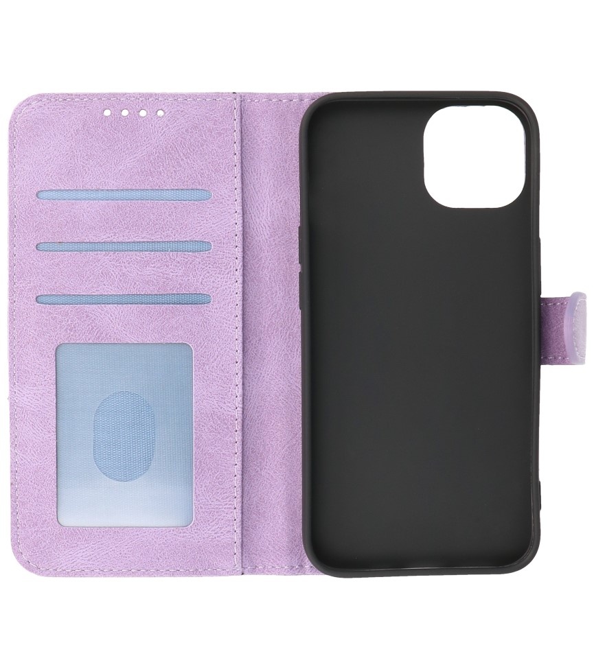 Wallet Cases Hoesje voor iPhone 13 Mini Paars