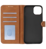 Wallet Cases Hülle für iPhone 13 Mini Braun