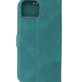 Wallet Cases Hoesje voor iPhone 13 Mini Donker Groen