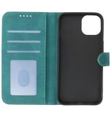 Custodia a portafoglio Custodia per iPhone 13 Mini verde scuro