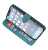 Wallet Cases Hoesje voor iPhone 13 Mini Donker Groen