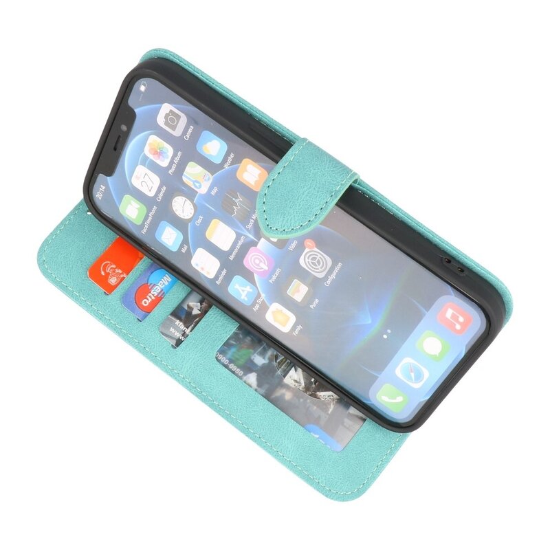 Etui portefeuille Etui pour iPhone 13 Mini Turquoise