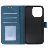 Wallet Cases Hoesje voor iPhone 13 Pro Blauw