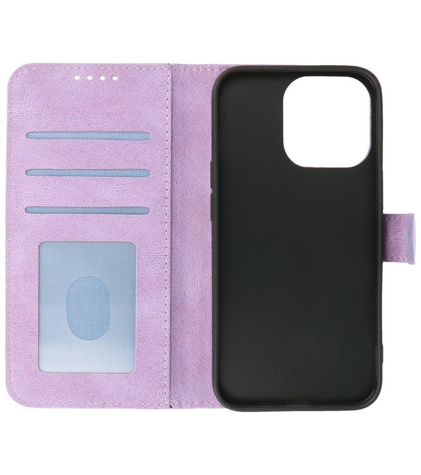 Wallet Cases Hoesje voor iPhone 13 Pro Paars